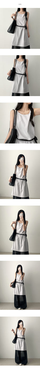 V-T A-Line Simple Round Dress