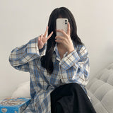 ルールーズフィットチェックシャツ