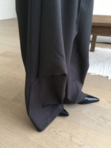Contour belted wide slacks