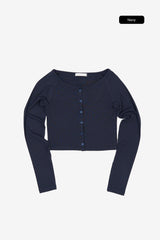 Lorric cropped button tee