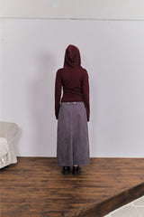 Rivet Pigment Skirt (2color)