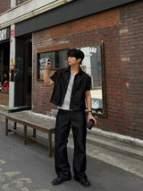 Glossy Flared Jeans