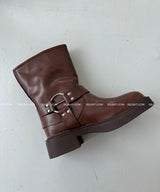 Buckle Tongue Angle Boots