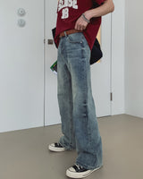Wetley Brush Washed Bootcut Denim
