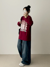 NT グラディエントノイズプリンティド長袖Tシャツ
