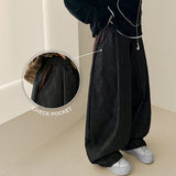 Wizz waistbanding check pocket balloon wide pants