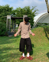 コーデュロイカラーシャツカーディガン