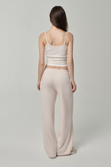06 Crystal Straight Pants, Pink