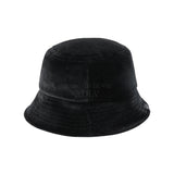 24FW ベーシックロゴベロアバケットハット ブラック