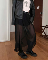 See-through long sk (2 color)
