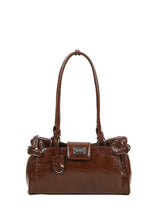 Nola Glossy Buckle Shoulder Bag