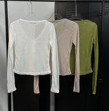 Golgi snap henry neck long sleeves(3color)
