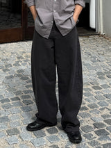 Bio cotton curved pants