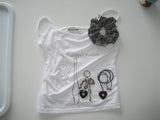 Little star scrunchie (Charcoal)