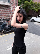  BACK OPEN STRAP SLEEVELESS