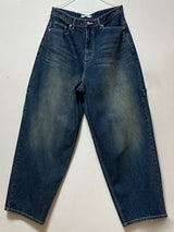 (UNISEX) バルーンデニムワイド BANDING-DETAIL HIP LOOSE BOXY オーバーサイズローライズパンツ - 2 COLOR