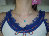 gleaming tiny star necklace [blue]
