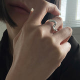 [925silver] Wave knot ring