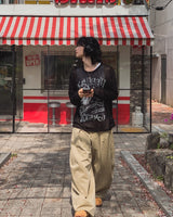 パレットシースルーロングスリーブニット