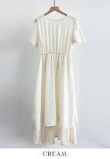 Pulson Ruffle Banding Wrinkle Layered One Piece