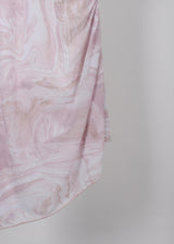 MARBLE SHIRRING DRESS