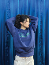 26ss SHAMONE エンブロイダリースウェットシャツ 2color