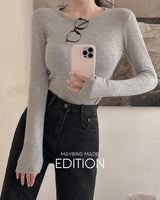 【MADE】Round Neck Fleece T-Shirt