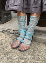 ノエ ウェーブ シースルー レッグウォーマー