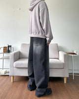 ブラッシュブラックデニムパンツ