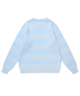 BRUSHED STAR KNIT SWEATER BLUE(CV2FFUK600A)