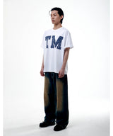 TM クラックTシャツ-BLUE