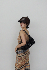 セリナ ファー ニット ドレス