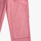Summer Corduroy Straight Work Pants (Pink)