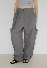 [BELT SET] FOLD OVER CARGO PANTS