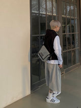 Half Hooded Sweat Vest 2C