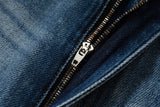 ICE BLUE HOT-FIX RHINESTONE CRINKLE WHISKER BOOTCUT JEANS