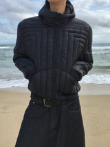 Juno Crop Hooded Cut-Out Lightweight Padding 3C