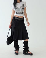 Meet pleats pleated midi skirt