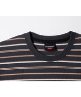 LB Stripe Simple Logo Washed Tee (Charcoal)