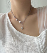 hvv Heart Bold y2k Volume Heart Necklace
