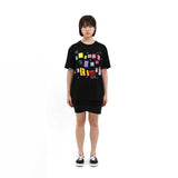 ステッカーパックTシャツ (BLACK)