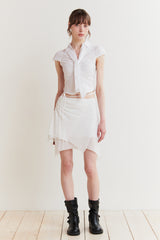 JADE SCARF SHIRT white