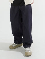 Overfit Maxi-legnth Pintuck Wide Raw Denim Pants