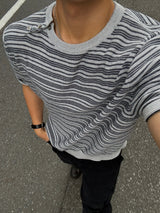 Lek danjara henley neck short sleeve t-shirt