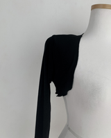 Planet Frill Bolero Cardigan (black)
