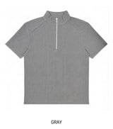 ジデン ハーフジップ リブ ショートスリーブ Tシャツ