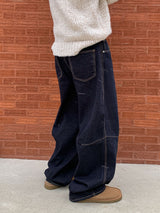 デールピン 生デニムパンツ