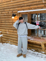 Furano brushed wide jogger pants