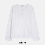デッキステッチヘンリーネック長袖Tシャツ