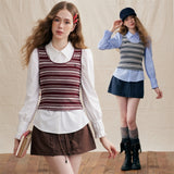 Cityboy Classic Heritage Two-Tone V-Neck Knit Vest Set